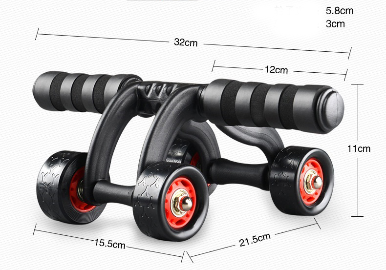 Con lăn tập bụng 4 bánh toàn thời gian