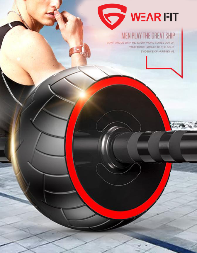 Con lăn tập bụng 1 bánh trợ lực đẩy cao cấp