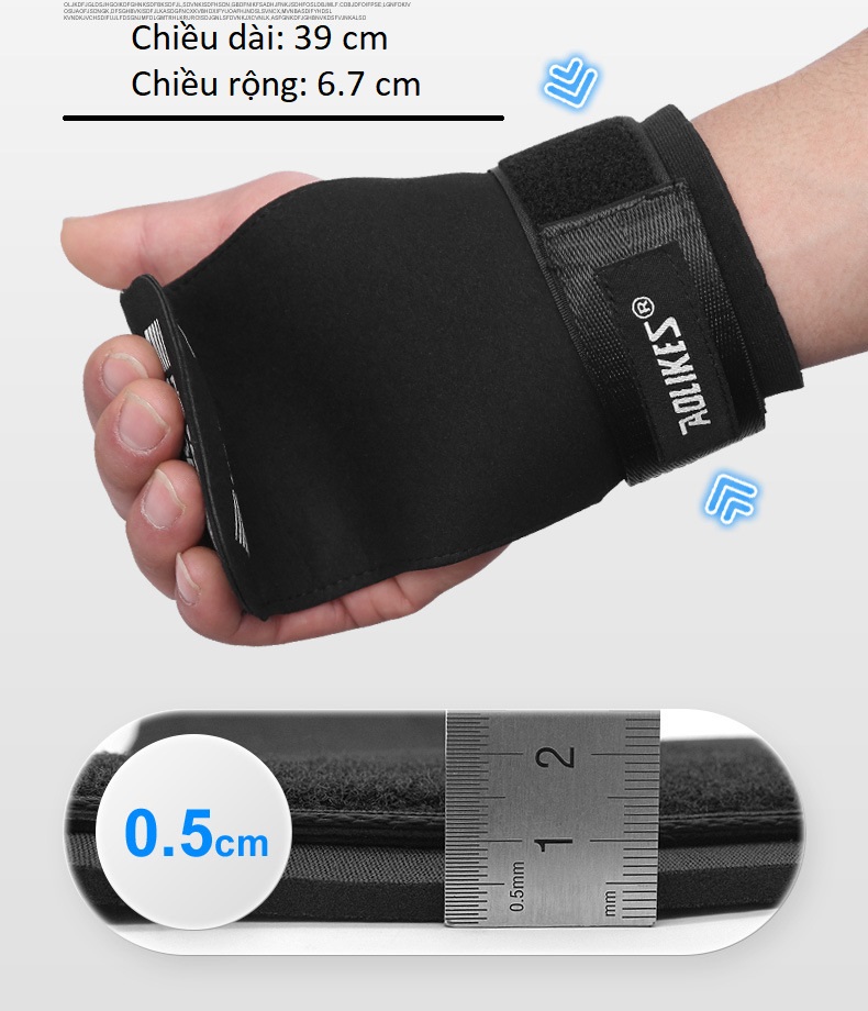 Găng tay cao cấp Aolikes No Pain No Gain A7639