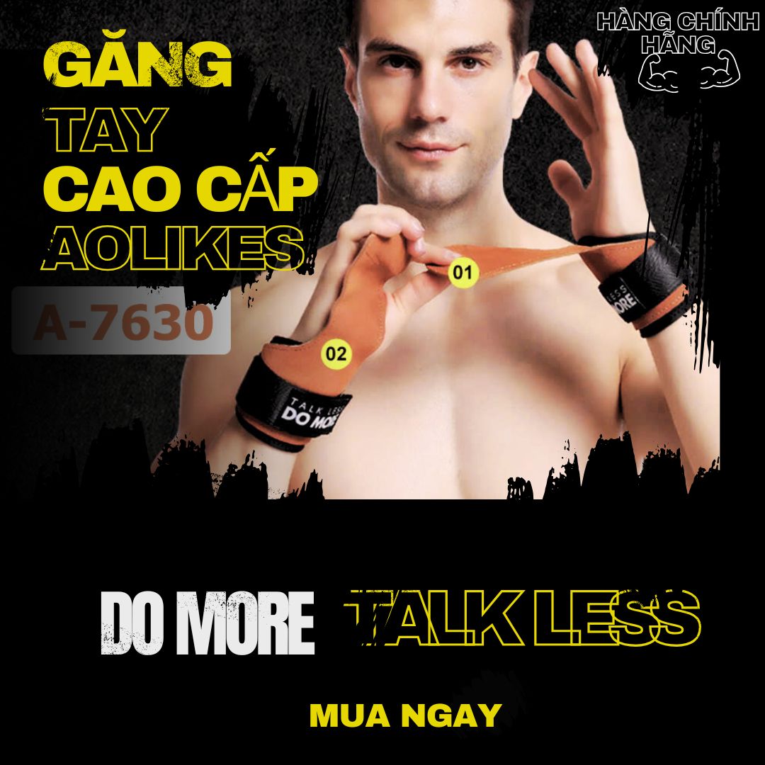 Găng tay cao cấp Aolikes nam nữ Do More Talk Less A7630