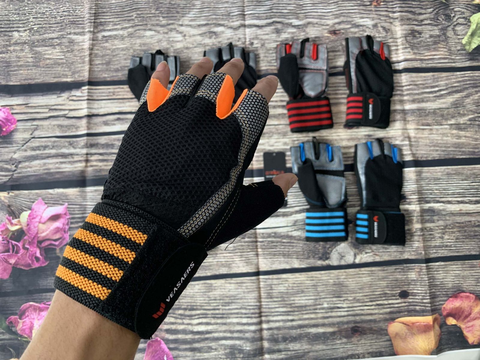 Găng tay gym nam cao cấp Veasaers