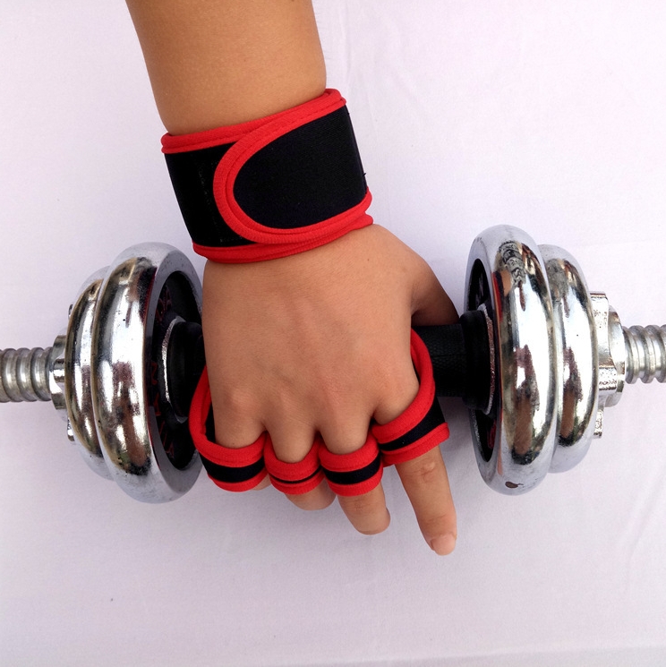 Găng tay tập gym nam nữ hở mu bàn tay