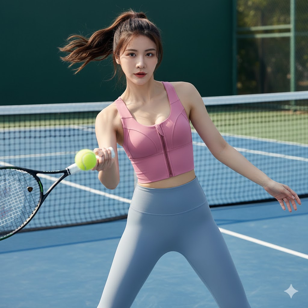 Áo bra khóa cài gym yoga aerobic tennis pickleball nữ MTllWX02