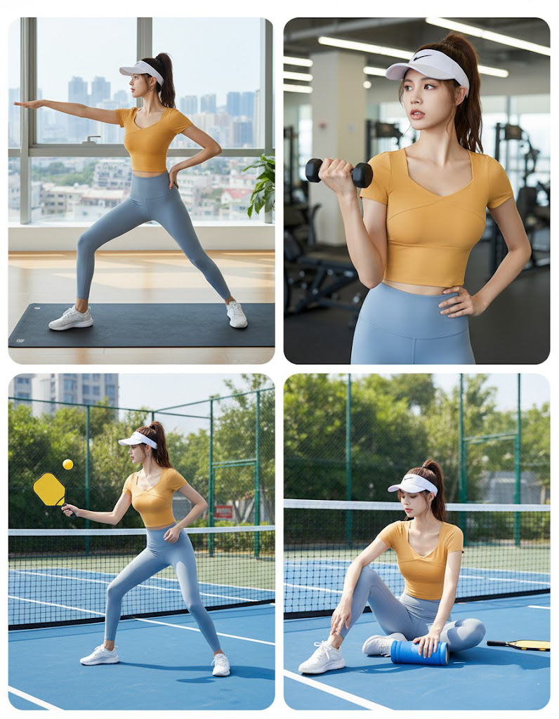 Áo croptop cộc tay gym yoga nữ JYMD009