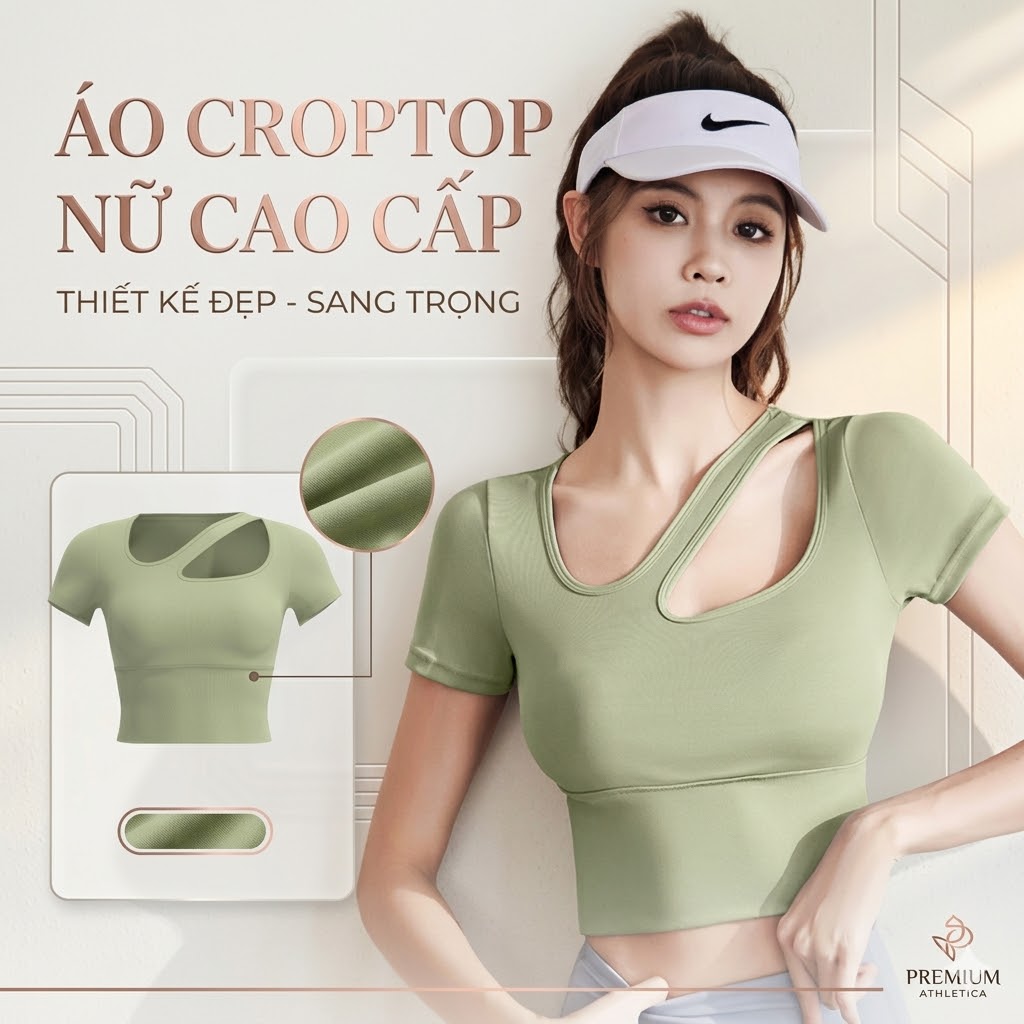 Áo croptop gym yoga nữ JYMD012