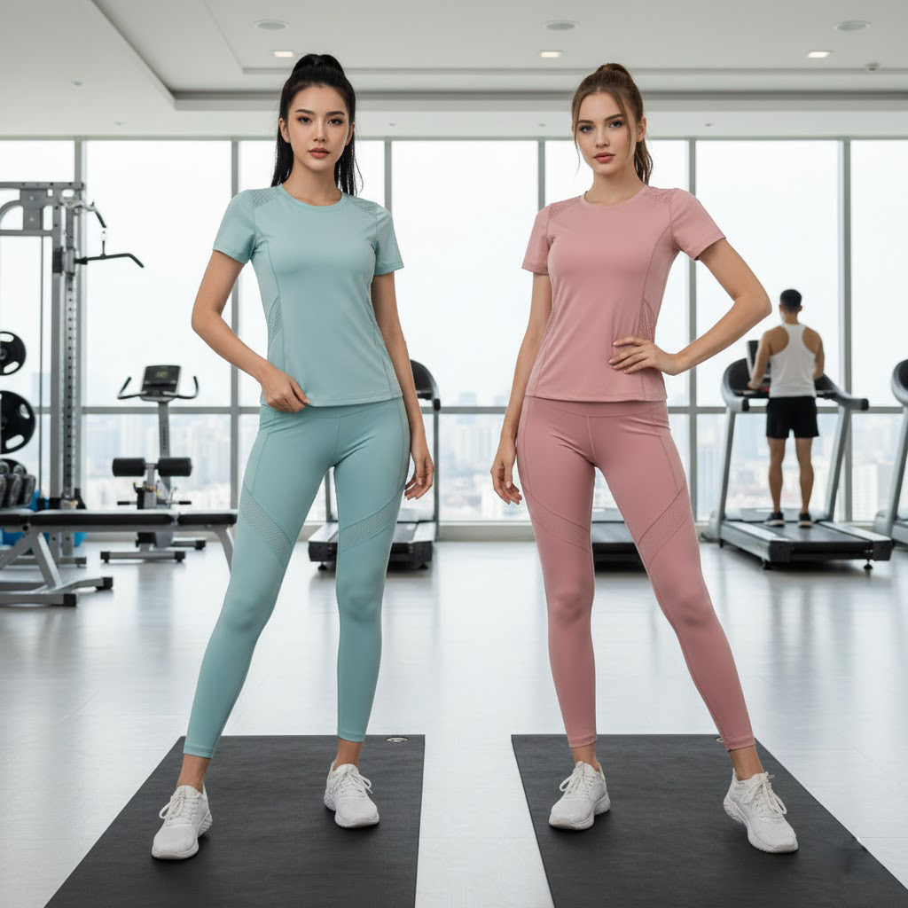 Áo cộc tay gym yoga aerobic nữ TX049