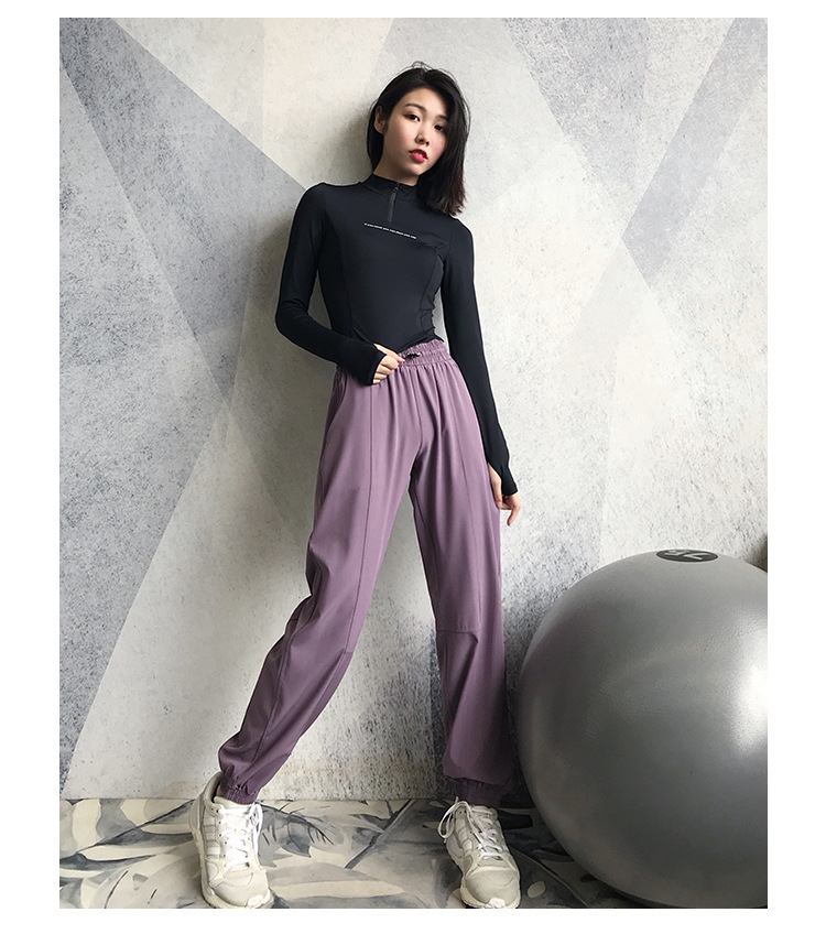 Quần dài gió nữ gym yoga aerobic CK908