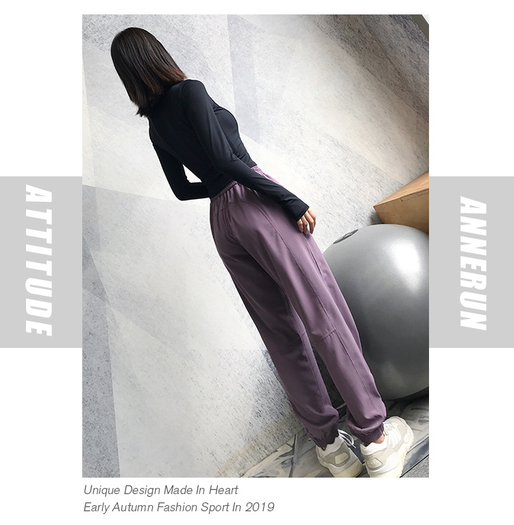 Quần dài gió nữ gym yoga aerobic CK908