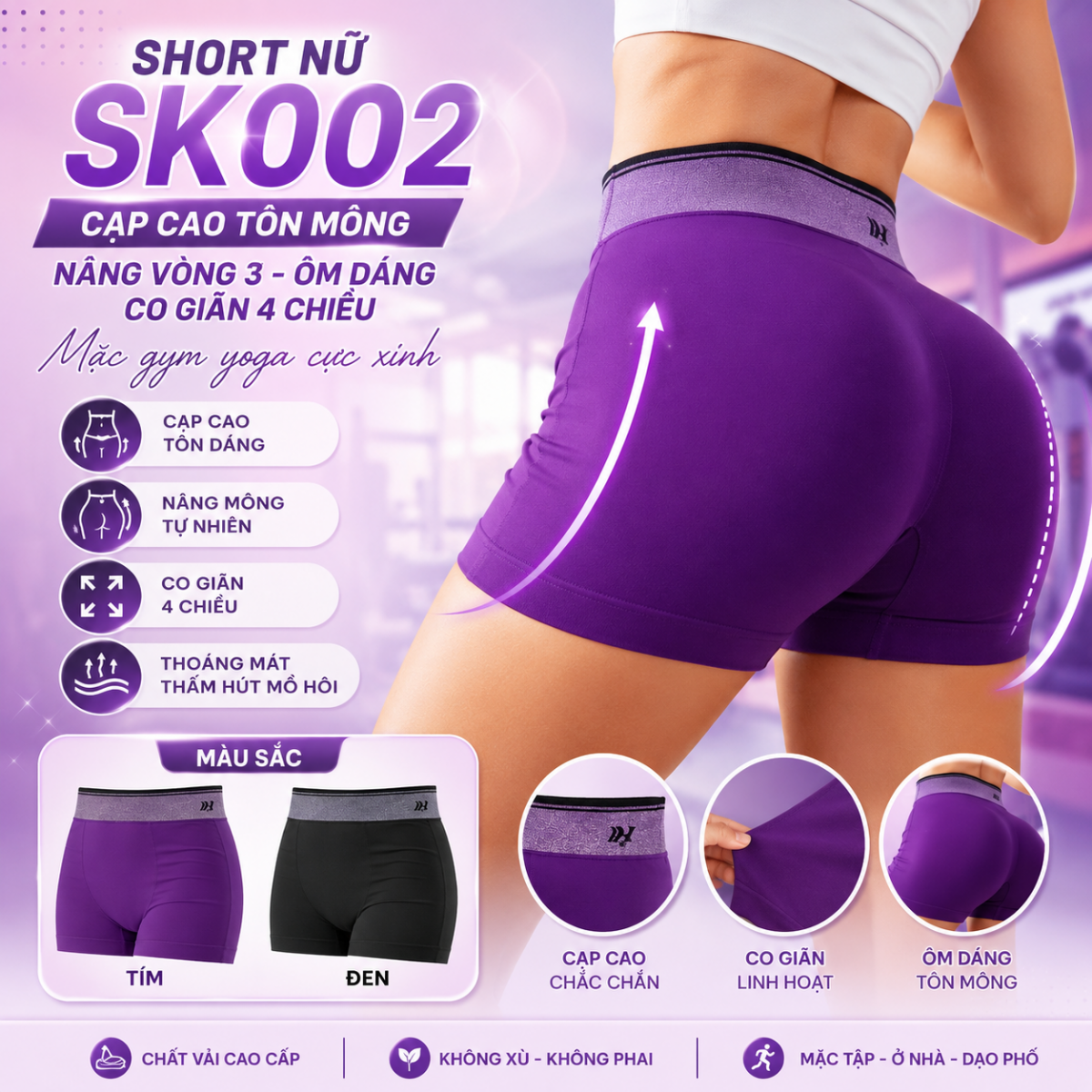 Short nữ tôn mông SK002