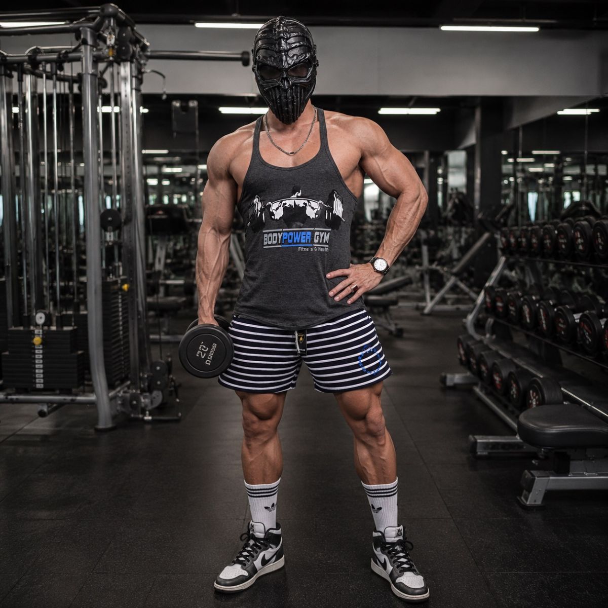 Ba lỗ nam dây nhỏ BODYPOWER GYM