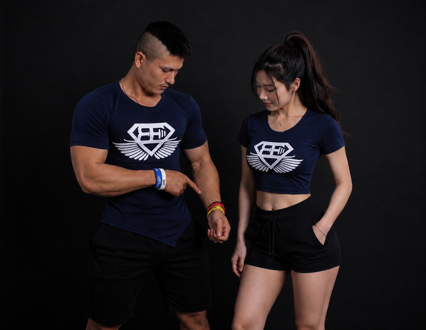 Cộc tay nam vạt chéo Body Engineers