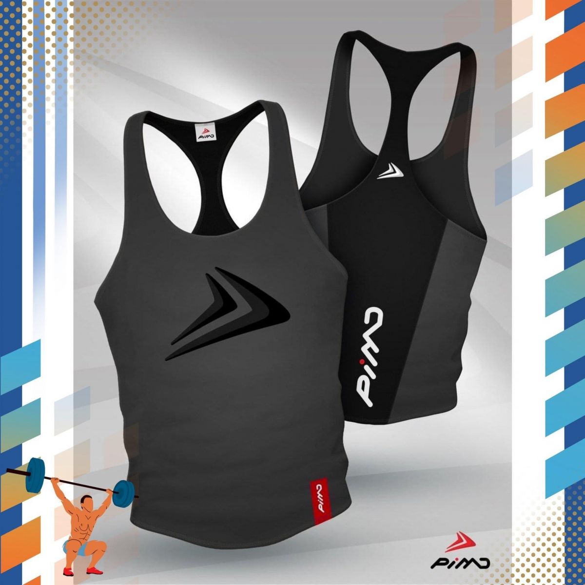 Áo ba lỗ gym nam cao cấp PIMD BX-7