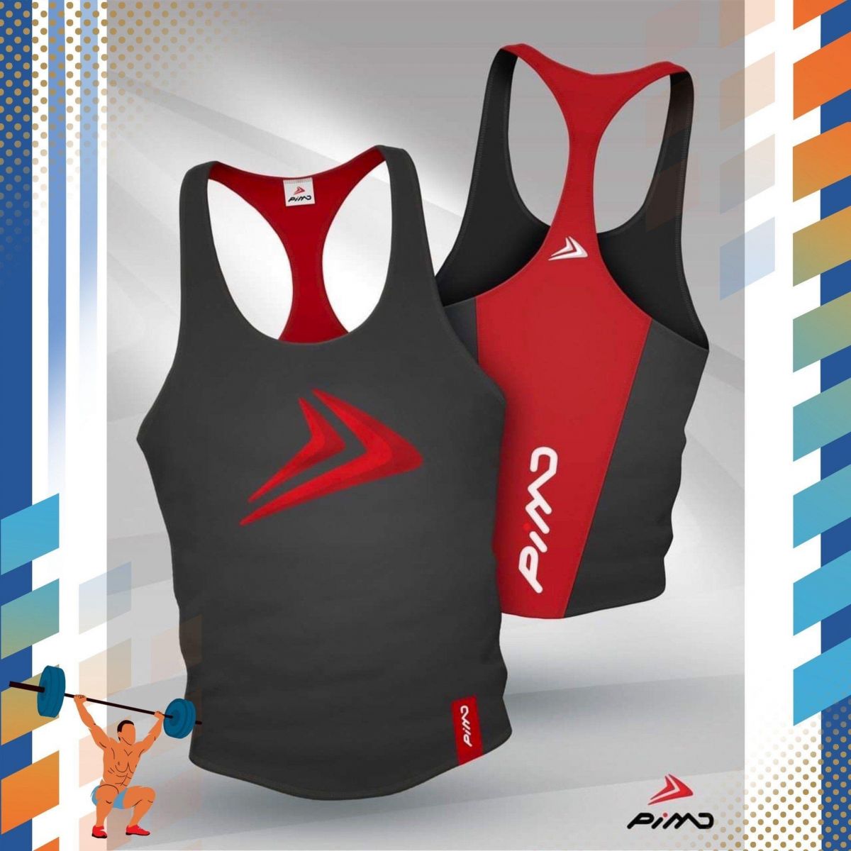 Áo ba lỗ gym nam cao cấp PIMD BX-7