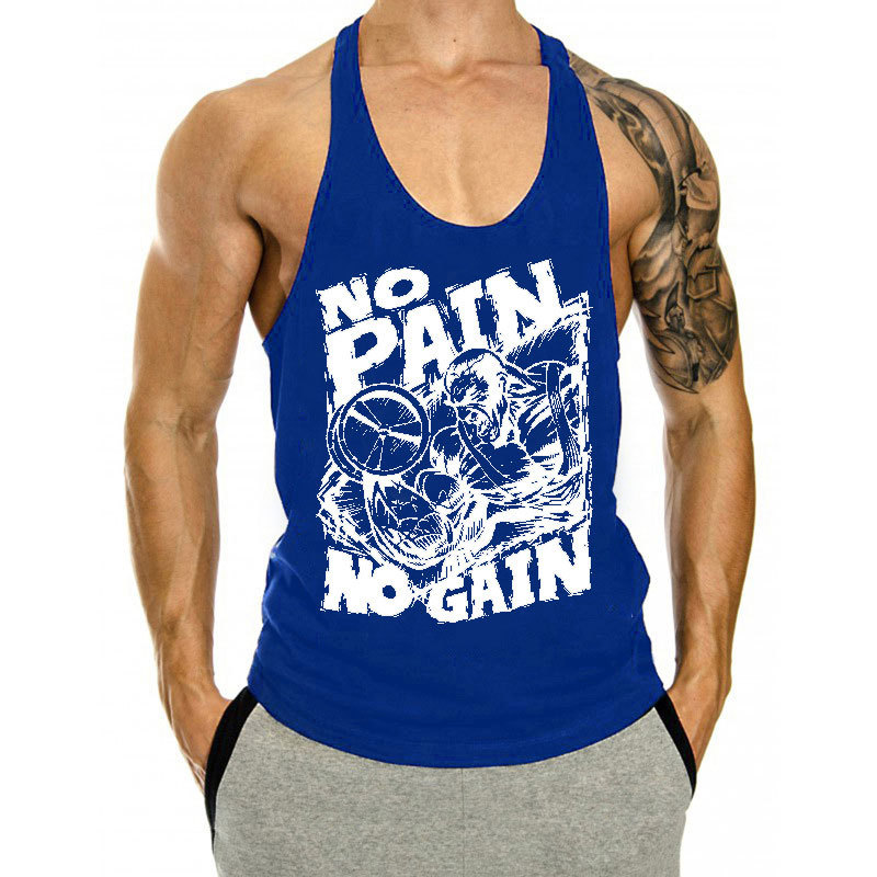 Ba lỗ gym nam No Pain No Gain