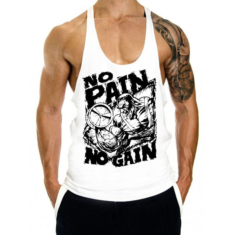 Ba lỗ gym nam No Pain No Gain