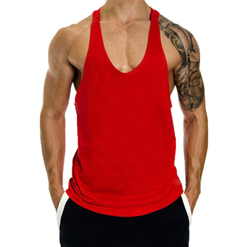 Ba lỗ gym nam trơn không hình in