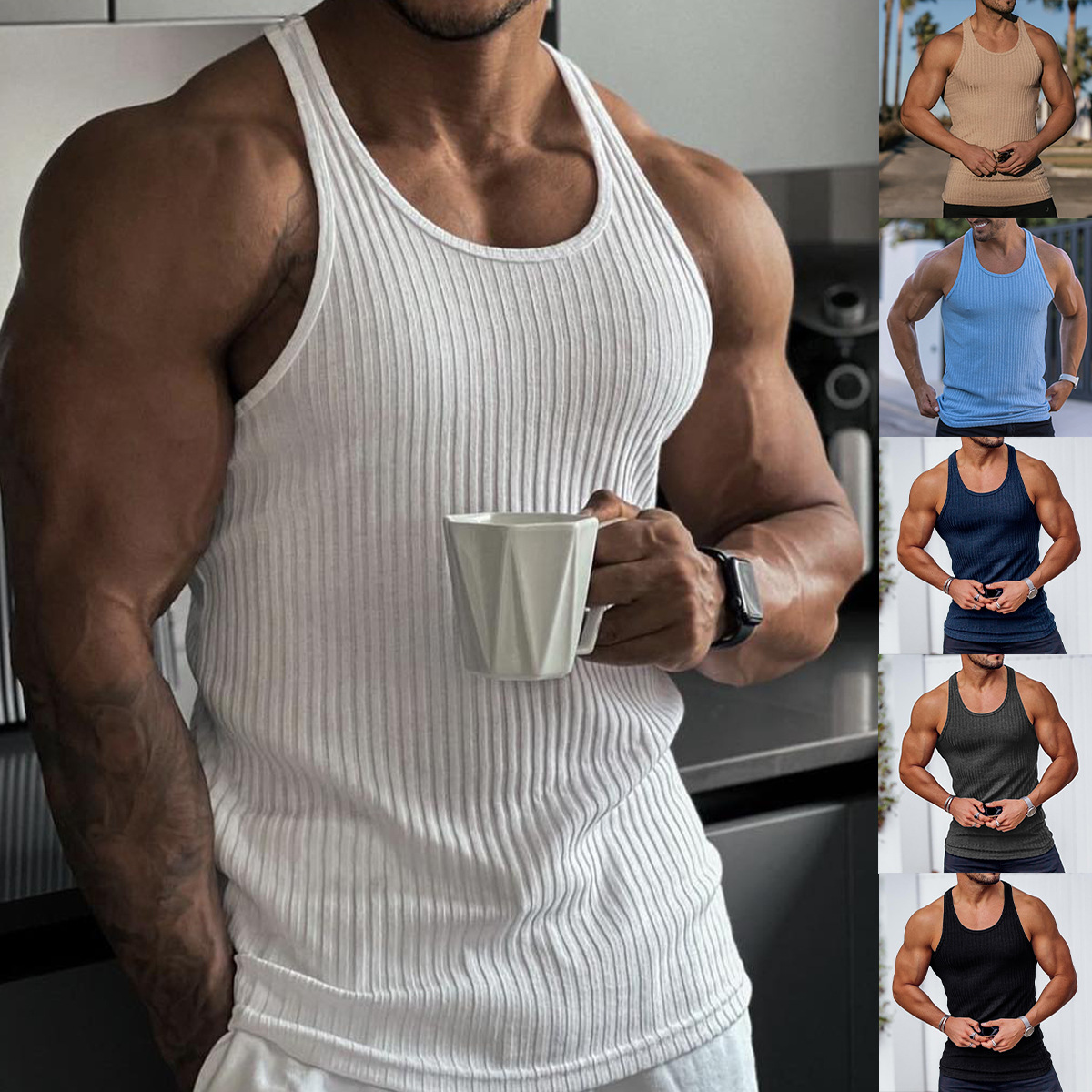 Ba lỗ gym nam dây nhỏ chất tăm cao cấp BX1