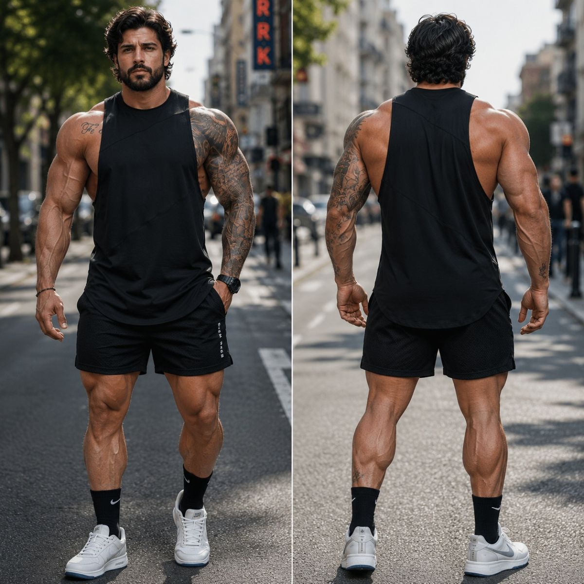 Tanktops gym nam 6 mảnh ASRV-20M125
