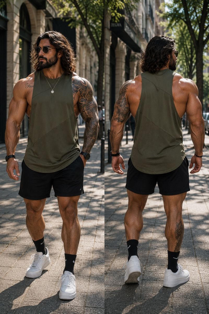 Tanktops gym nam 6 mảnh ASRV-20M125