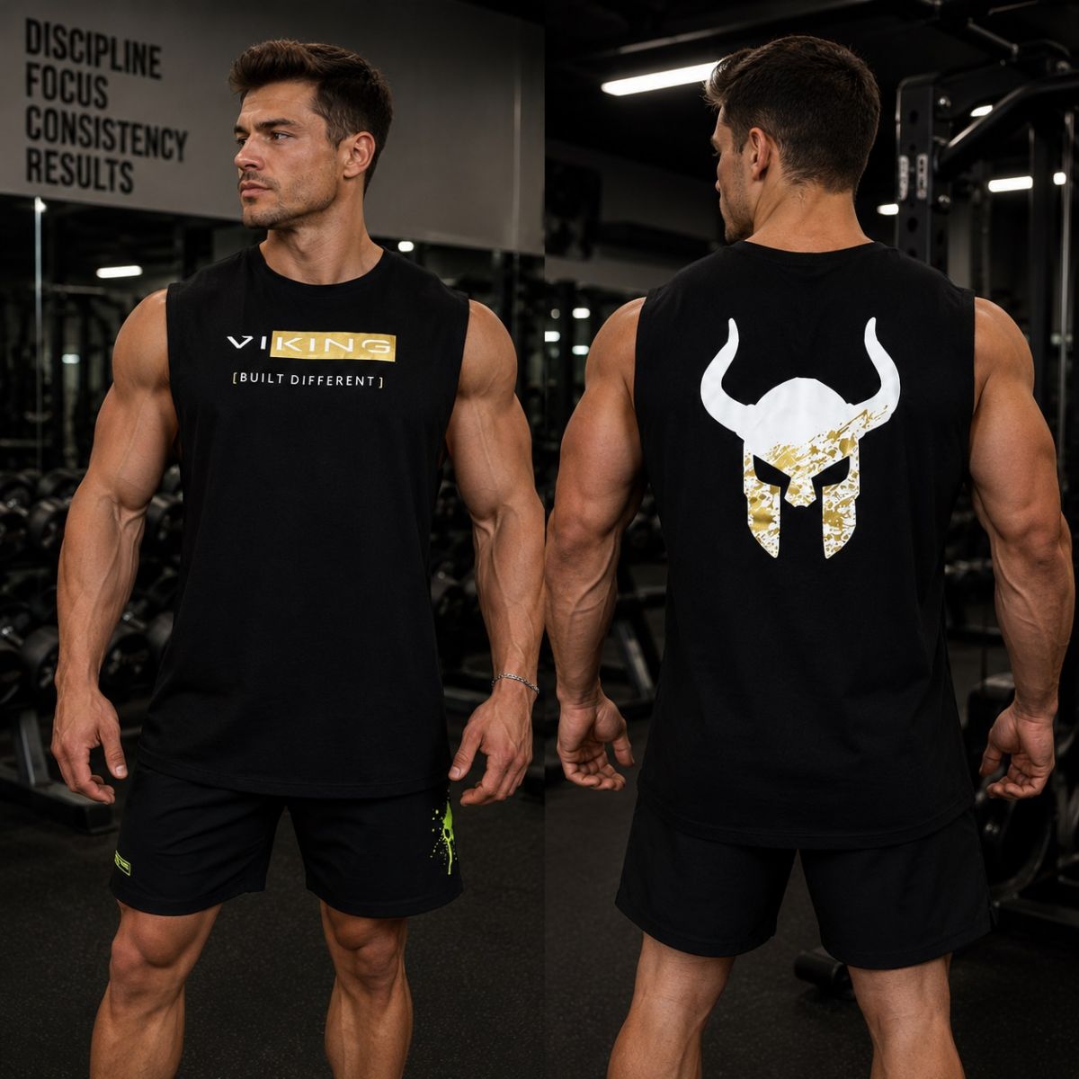 Tanktops gym nam VIKING