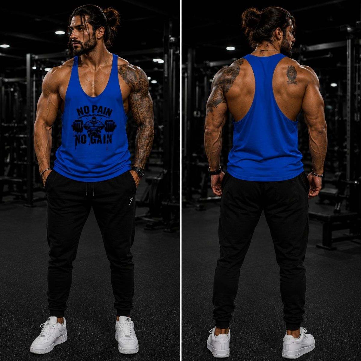 Ba lỗ gym nam Nopain Nogain