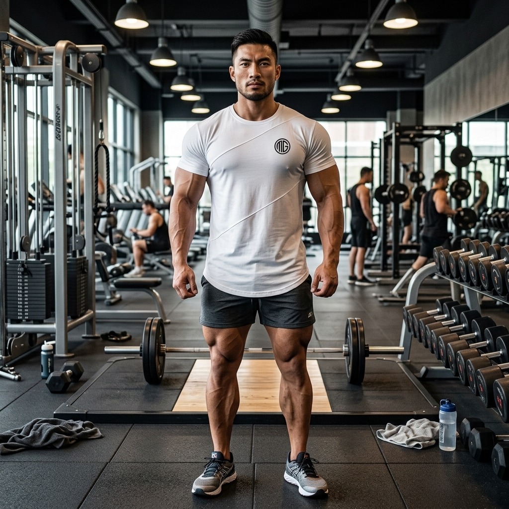 Cộc tay gym nam 6 mảnh One athletics