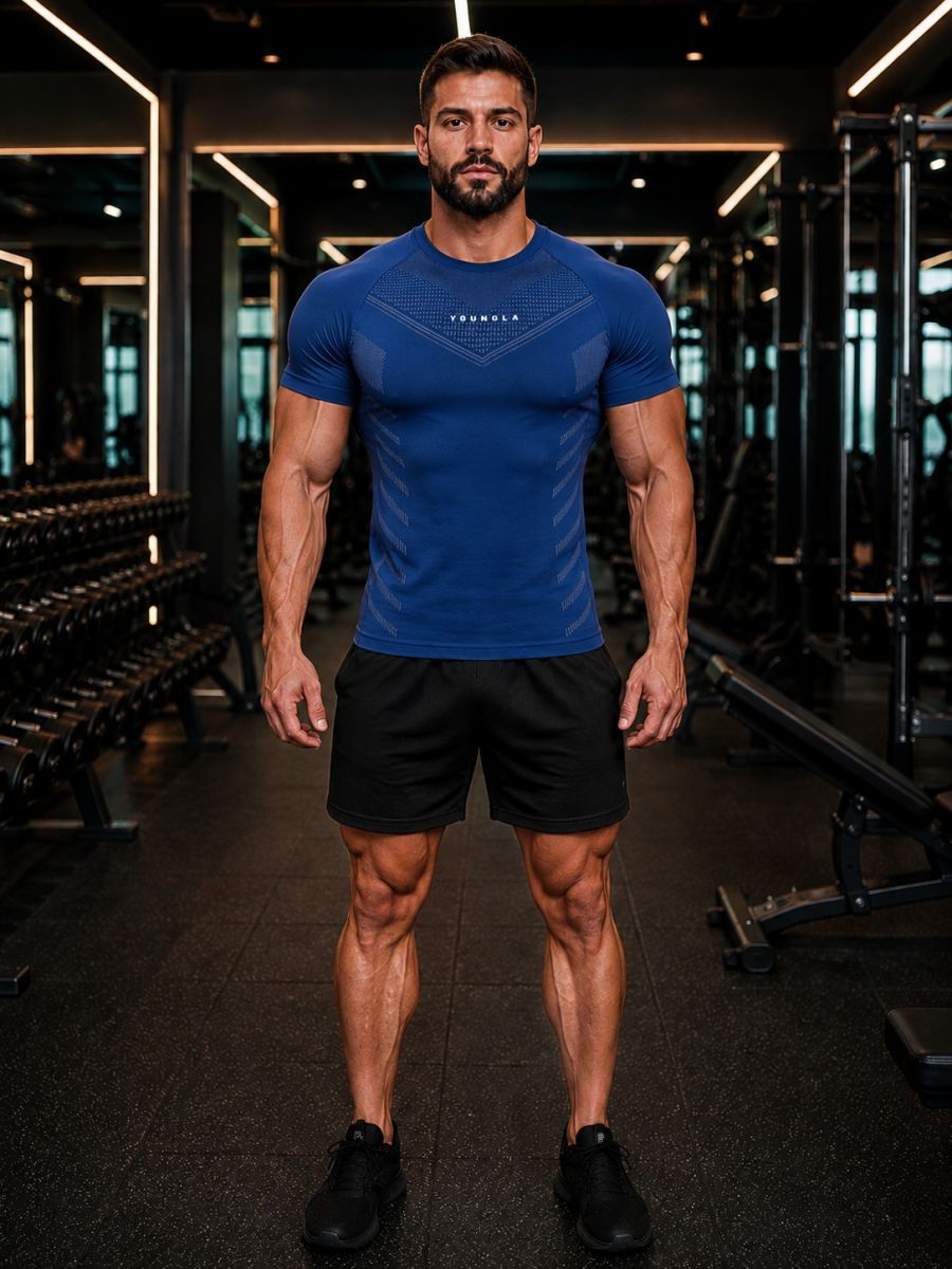 Cộc tay gym nam YOUNGLA Pro