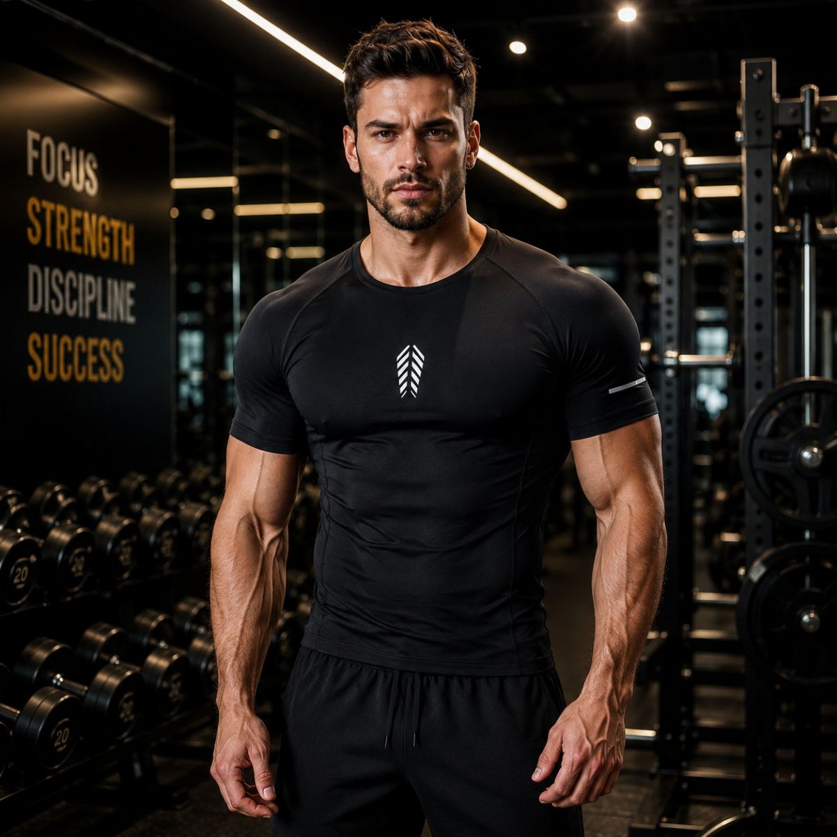 Cộc tay gym nam body G-Oufit MY17810