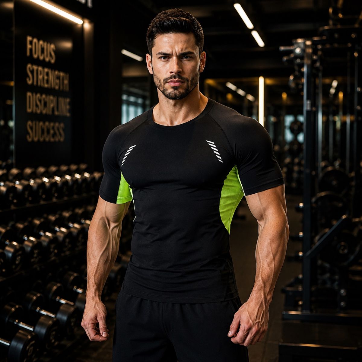 Cộc tay gym nam body G-Oufit MY17811