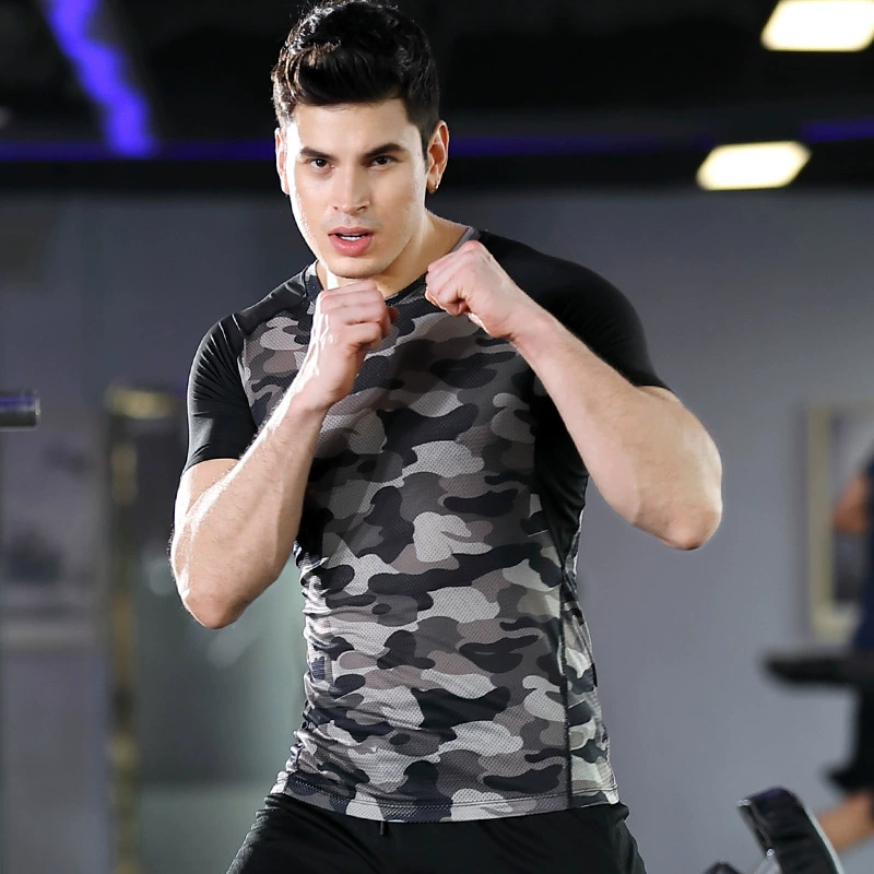 Cộc tay gym nam rằn ri T20MJS11