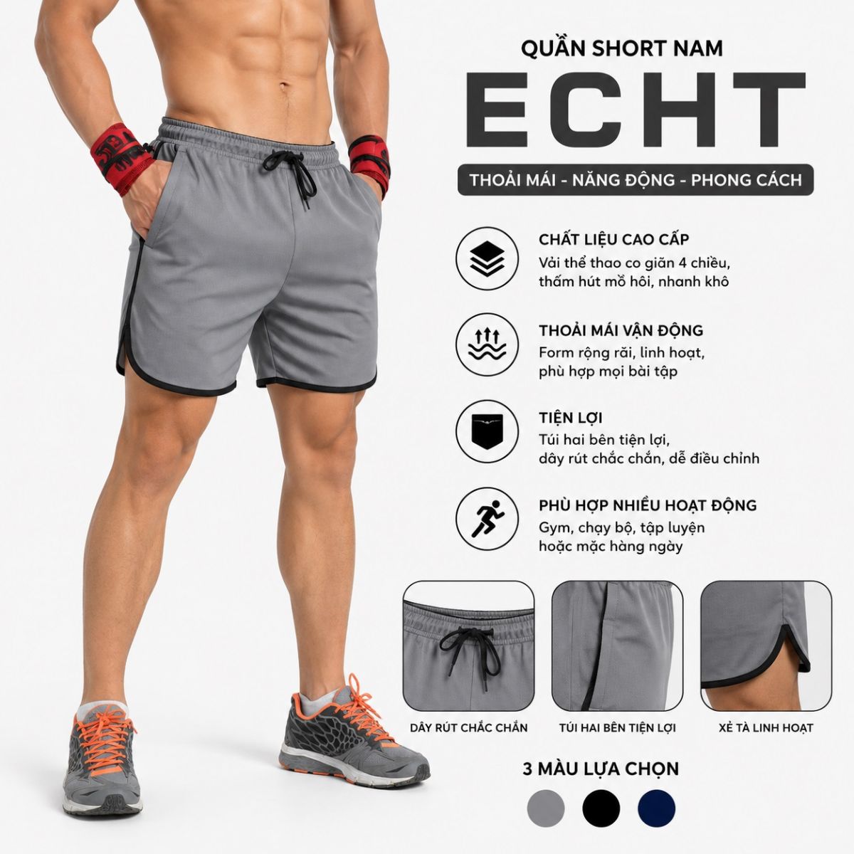 Quần Short nam ECHT