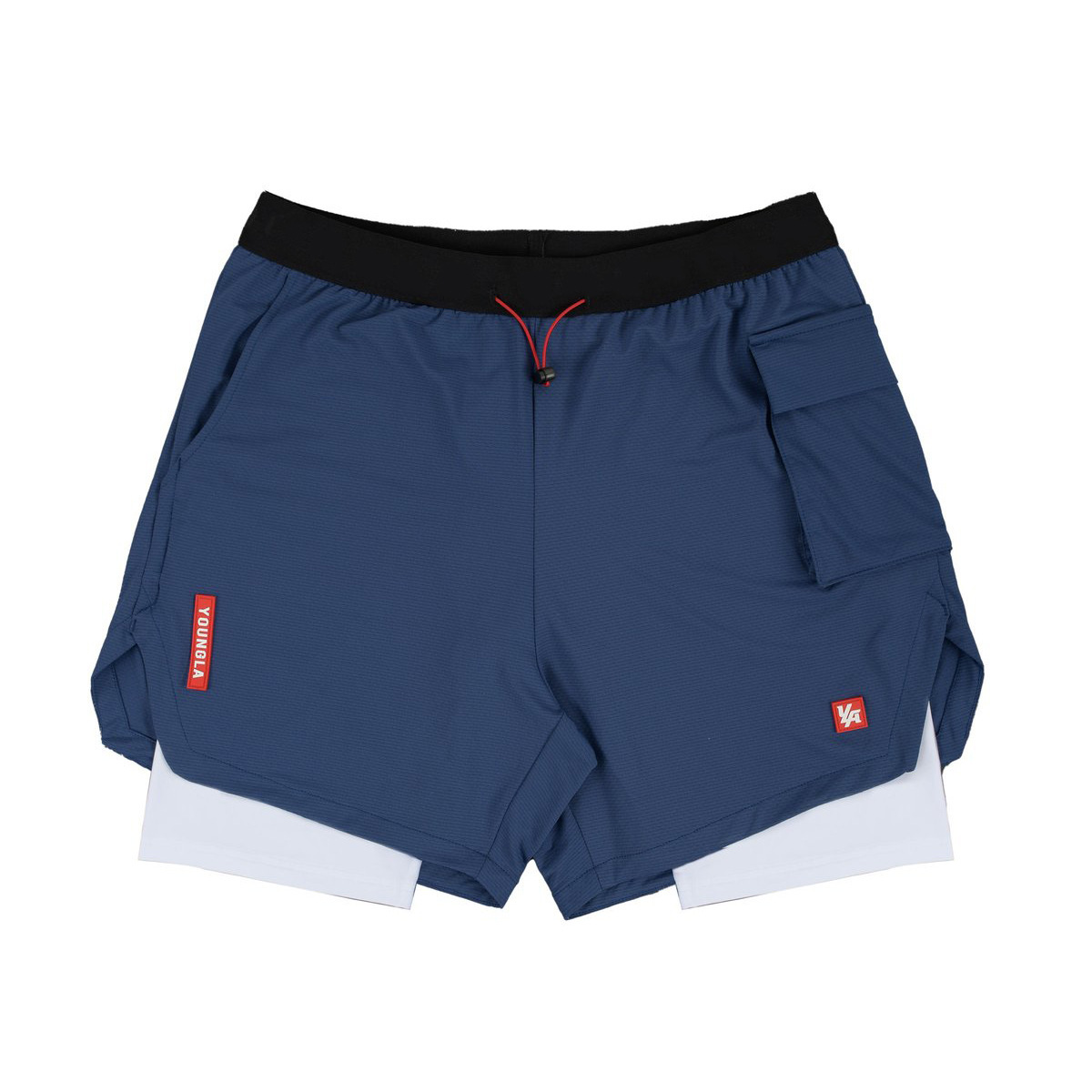 Quần short gym nam 2 lớp YA-DK01