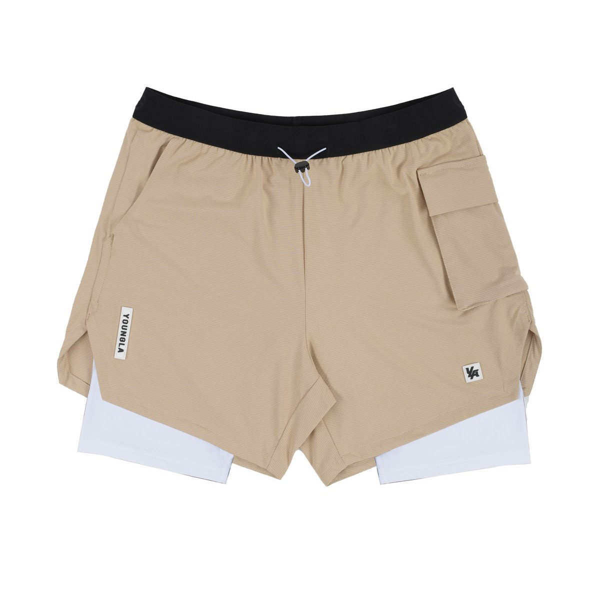 Quần short gym nam 2 lớp YA-DK01