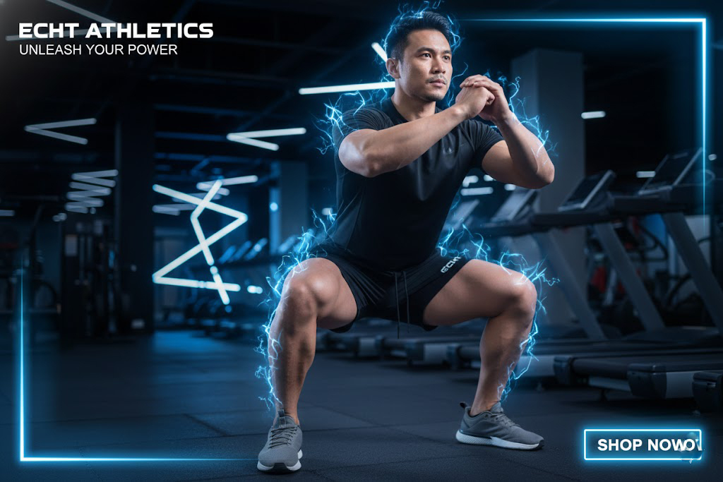 Quần Squat gym nam ECHT