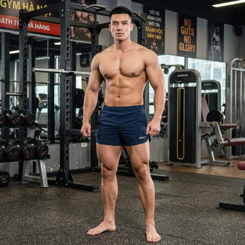 Quần Squat xẻ đùi vải gió ECHT