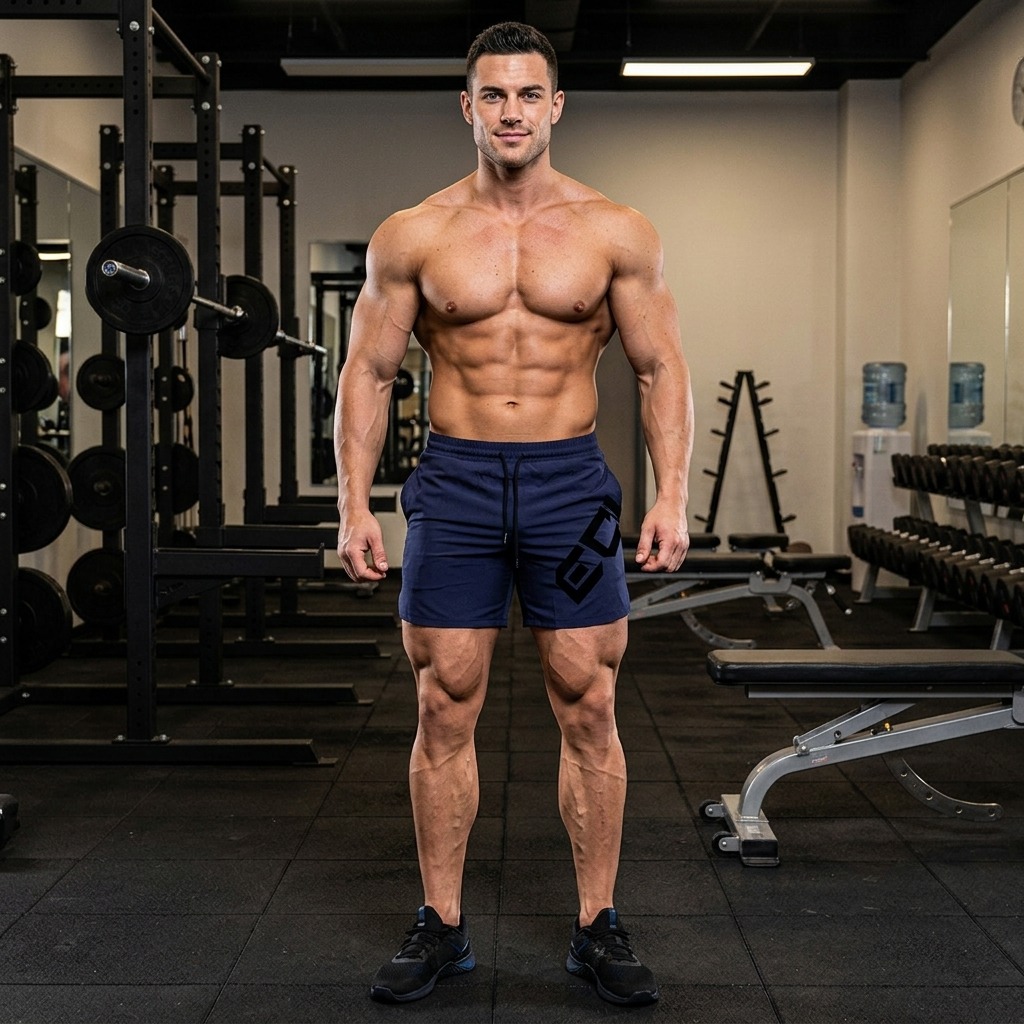 Quần lửng gym nam ECHT xẻ tà cao cấp
