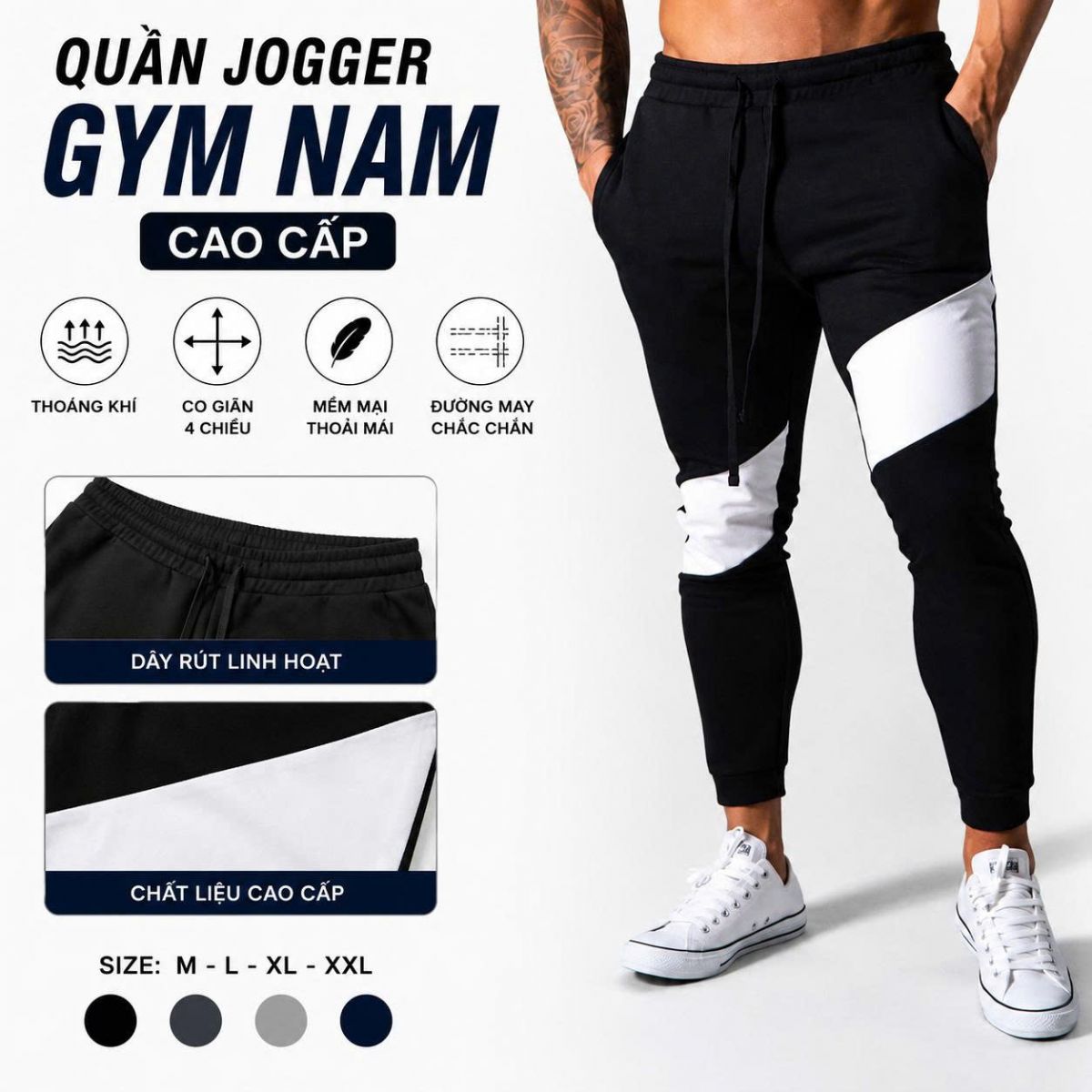Quần dài gym nam ( Quần jogger) LÝFT