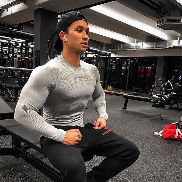Áo dài tay gym nam thu đông Gymjunky