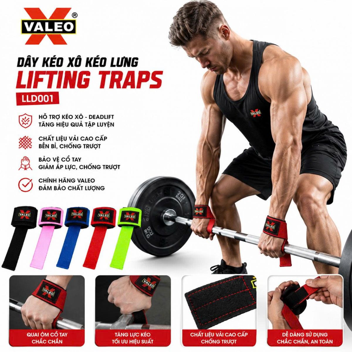 Dây kéo xô kéo lưng (Lifting Traps) Valeo LLD001