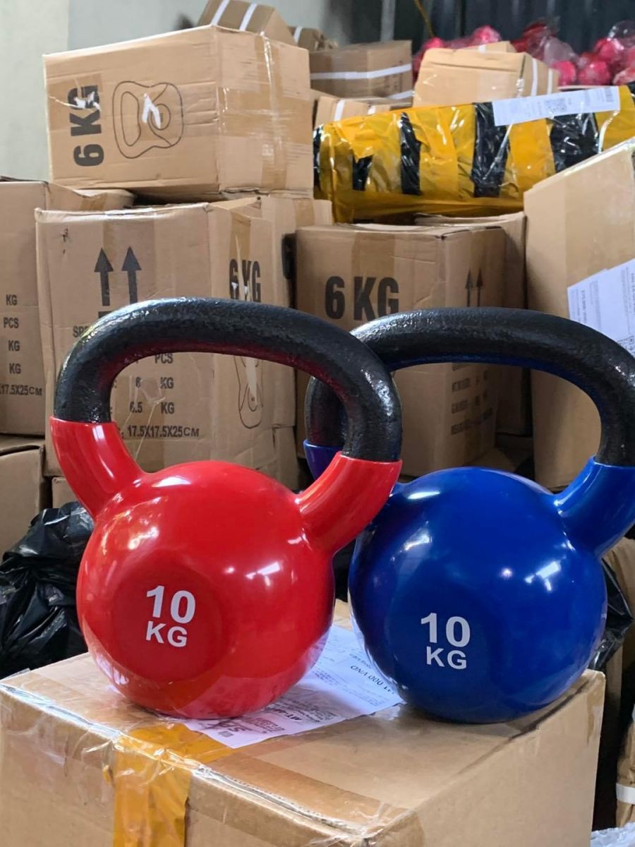 Tạ ấm 8kg tạ chuông tạ bình vôi bọc cao su cao cấp
