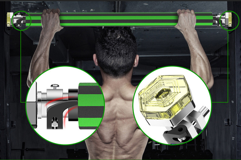 Xà đơn gắn cửa tập gym tại nhà inox lõi thép chịu lực 200kg