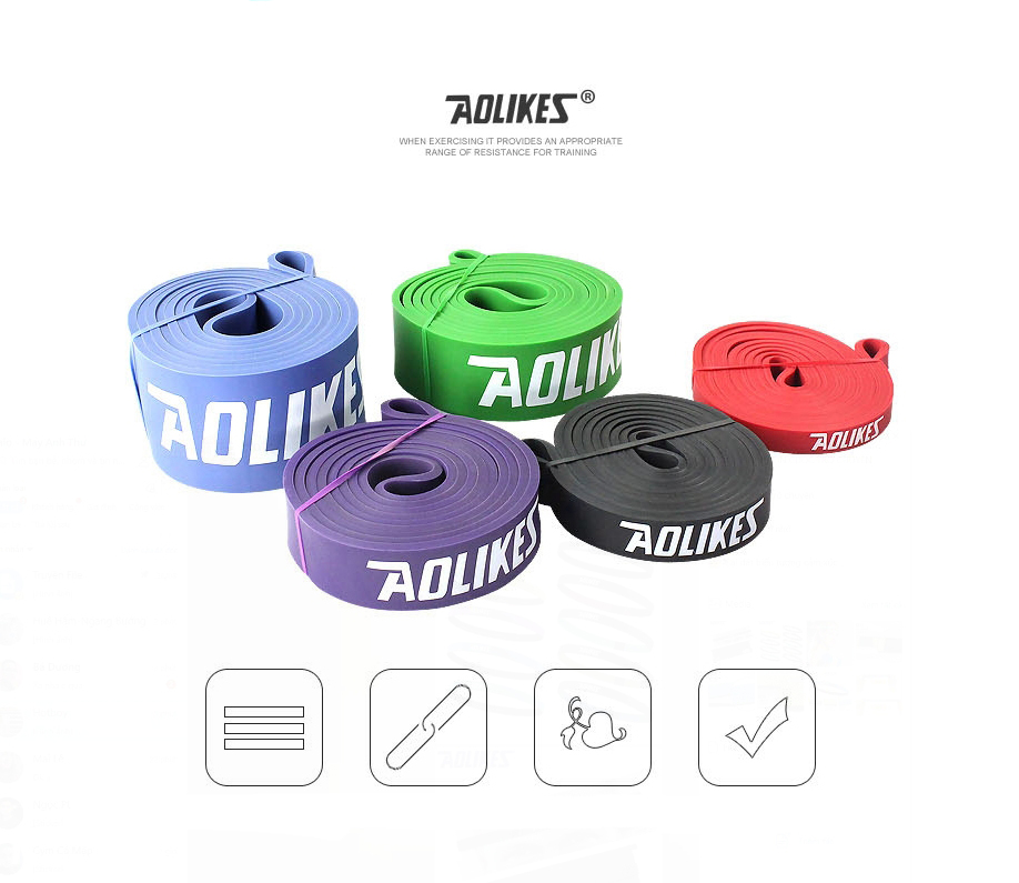 Dây Powerband Aolikes Latex cao cấp chính hãng